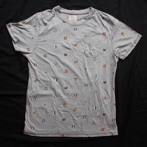 Grey naval flag shirt